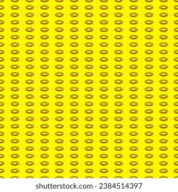 Seamless pattern with circles on yellow background. Vector illustration.
