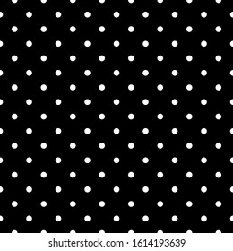 Seamless pattern. Circles ornament. Dots wallpaper. Polka dot motif. Geometric backdrop. Rounds background. Dotted illustration. Spots image. Digital paper, textile print, web design, abstract. Vector