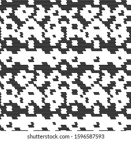 Seamless pattern. Circles ornament. Figures background. Simple shapes wallpaper. Dots motif. Digital paper, web designing, textile print. Vector