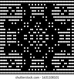 Seamless pattern. Circles ornament. Figures background. Simple shapes wallpaper. Digital paper, web designing, textile print. Geometrical backdrop. Dots motif. Vector.