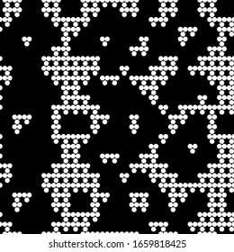Nahtloses Muster. Kreise Ziergegenstände. Bildhintergrund. Dots motif. Einfache Tapete mit Formen. Digitales Papier, Webdesign, Stoffdruck. Vektorillustration.