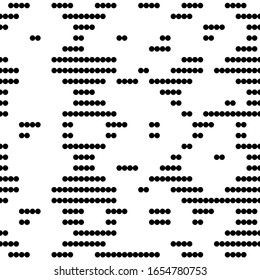  Nahtloses Muster. Kreise Ziergegenstände. Geometrischer Hintergrund. Bildhintergrund. Einfache Tapete mit Formen. Dots motif. Digitales Papier, Webdesign, Stoffdruck. Vektorillustration.