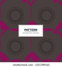 seamless pattern circles , ornament geometry 
