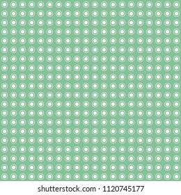 Seamless pattern circles polka dots, green vector background