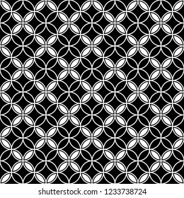 Nahtlose Muster von Kreisen und Busen.Geometrischer Hintergrund. Ungewöhnliches Gitter. Vektorgrafik. Gute Qualität. Gutes Design.