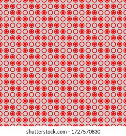 Seamless pattern of circles and rings. Geometric background. Vector illustration. Good quality. Good design.