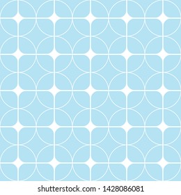 Seamless pattern of circles and squares. Geometric background. Unusual lattice. Vector illustration. Good quality. Good design.