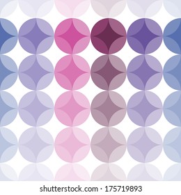 Seamless pattern with circles and stars. Can be used for the background, website, postcards and wallpaper.