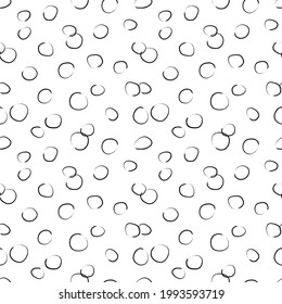 Seamless pattern with circles. Trendy graphic design for banner, cover, invitation, brochure, stationery, textile, wrap, etc. 