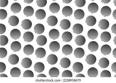 seamless pattern with circles in vector
