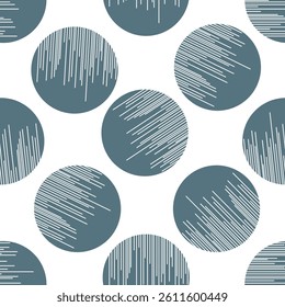 Seamless pattern with circles. Vector abstract background