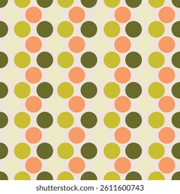 Seamless pattern with circles. Vector abstract background