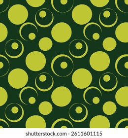 Seamless pattern with circles. Vector abstract background