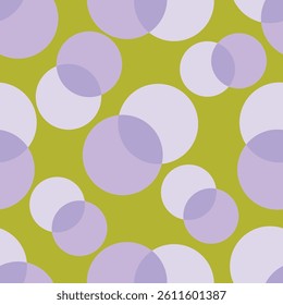 Seamless pattern with circles. Vector abstract background