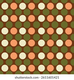 Seamless pattern with circles. Vector abstract background