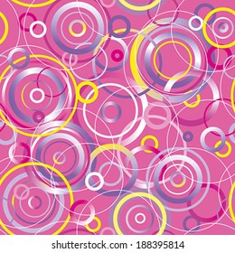 Seamless pattern with circles. Vector illustration.