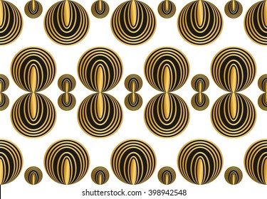 Seamless pattern with  circles. Vector repeating texture. Stylish background.decoration