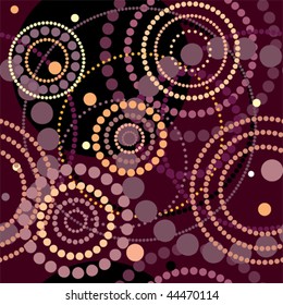 Seamless pattern circles. Will tile endlessly