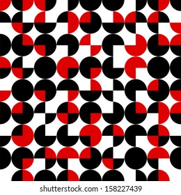 seamless pattern of circles.abstract geometric background.vector