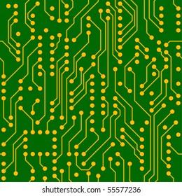 Seamless pattern of circuit board