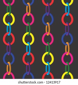 Seamless pattern from circuits on a black background (can be repeated and scaled in any size)