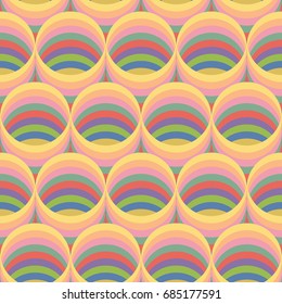 Seamless pattern. Circular duct with many color paste up the beautiful colors. Use for backgrounds, wall paper, tile floor, fabric, books, plate and anything else that you want.