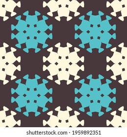 Seamless pattern with circular geometric shapes.