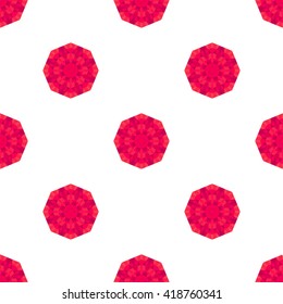 Seamless pattern with circular ornament. Stokc vector. 
