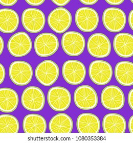 Seamless pattern with citrus.