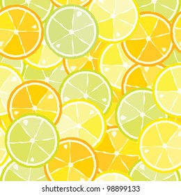 seamless pattern of citrus