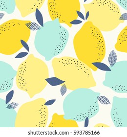 seamless pattern with citrus fruits