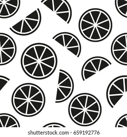 Seamless pattern in citrus fruits
