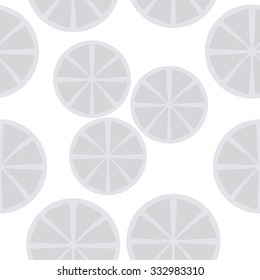 Seamless    pattern  of citrus motif, spots, circles . Hand drawn.
