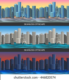 Seamless pattern with Cityscape