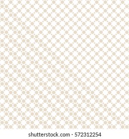 Seamless pattern. Classic abstract geometric background. Infinitely repeating geometrical texture consisting of small rhombuses, dots, dotted grids, triangles. Vector element of graphical design