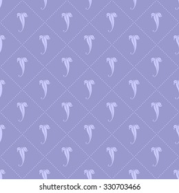 Seamless pattern in the classic Art Nouveau. With floral elements, dark purple.