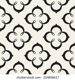Seamless pattern. Classic background with fancy elements. Vector illustration