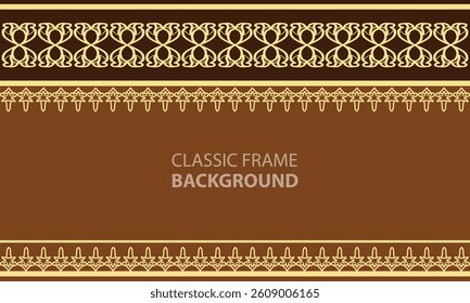 Seamless pattern classic frame background vintage geometric design ornament decorations design