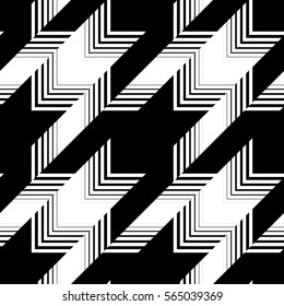 Seamless pattern. Classic Hounds-tooth pattern in geometric style