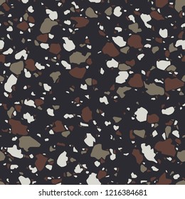Seamless pattern classic Italian floor mosaic compose texture. Abstract modern endless vintage background. Vector illustration.