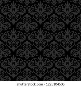 seamless pattern in the classic style with swirls of Damascus
