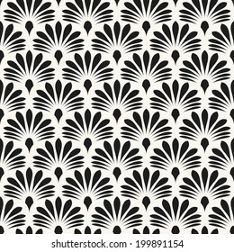 Seamless pattern. Classical antique ornament. Geometric stylish background. Vector repeating texture