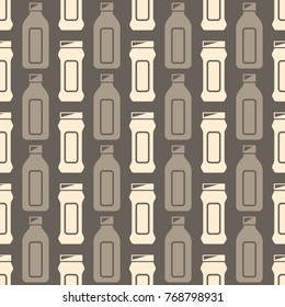 Seamless pattern with cleaning chemical products for your design