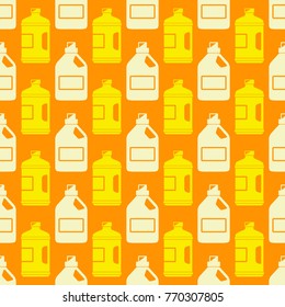 Seamless pattern with cleaning chemical products for your design