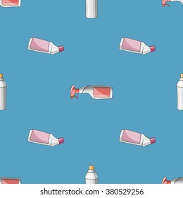 Seamless pattern of cleaning objects. Vector illustration, EPS 10