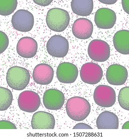 Seamless pattern. Clods and abstract elements. Multicolor.