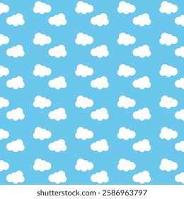 seamless pattern cloud background vector design template