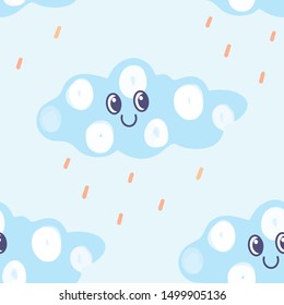 Seamless pattern Cloud cartoon. illustration vector