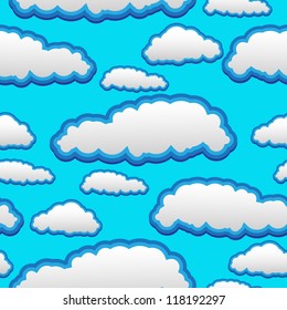 seamless pattern of clouds