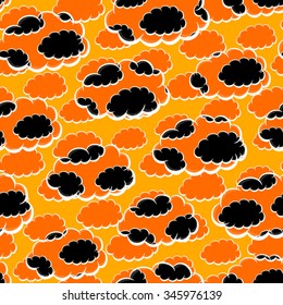 Seamless pattern of clouds
